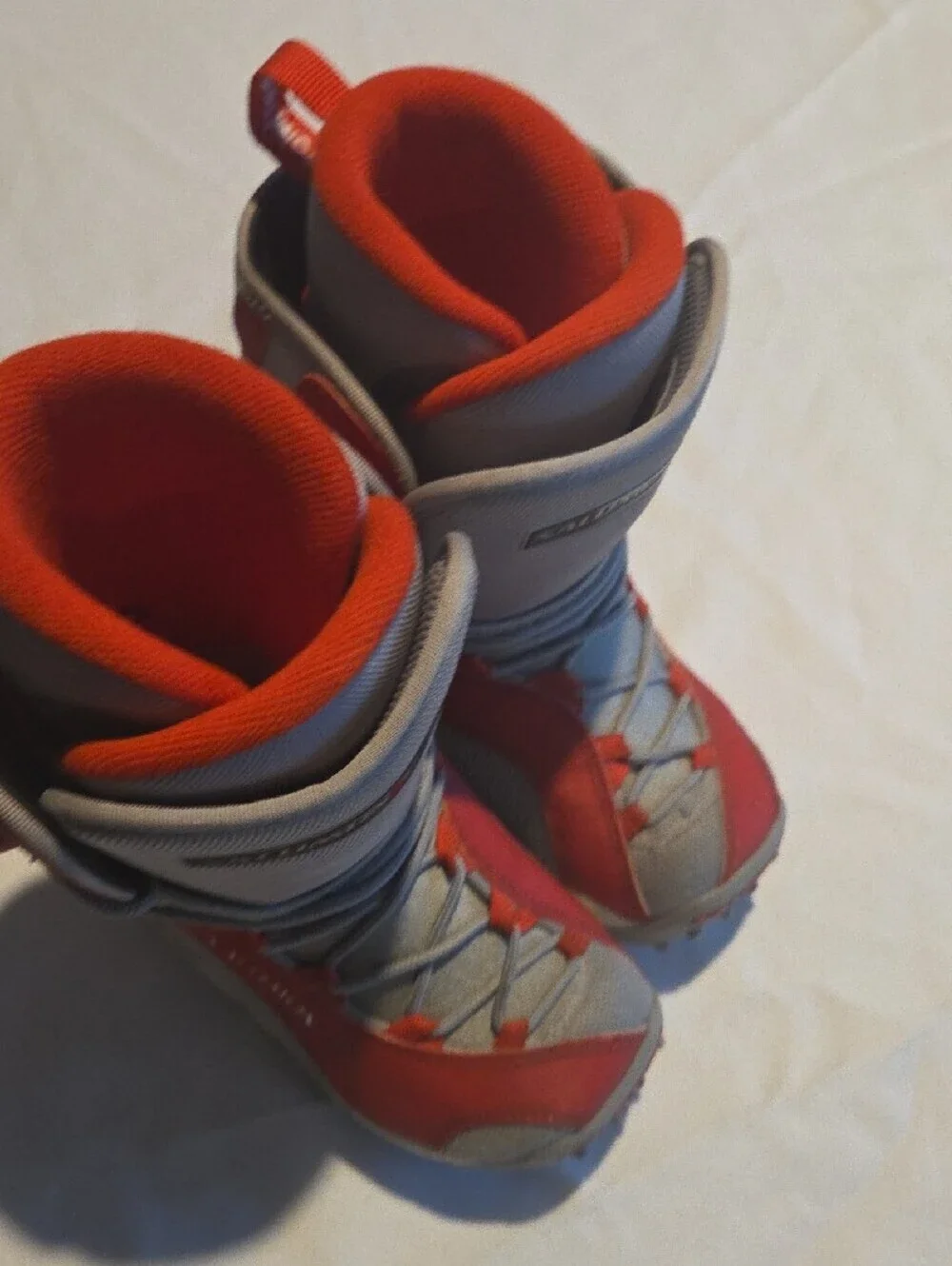 Salomon Kids Red and Gray Winter Boots